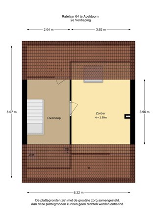 Floorplan - Ratelaar 64, 7322 GR Apeldoorn